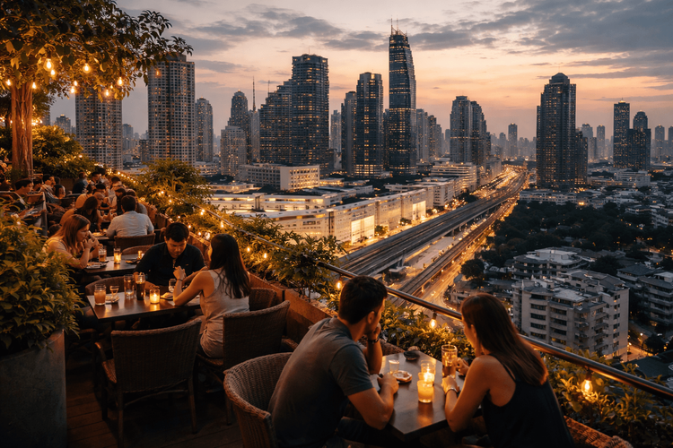 Bangkok Rooftop Bars with the Easiest Malls-and-MRT Access from Khao San Road