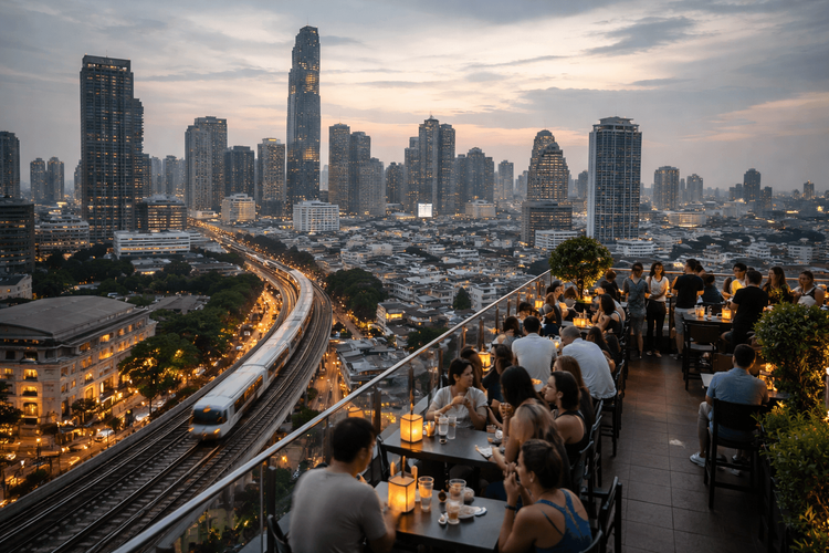 Bangkok Rooftop Bars Worth the Trip from Khao San Road with Public-Transport Access