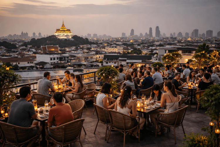 Bangkok Rooftop Bars You Can Reach from Khao San Road Without Crossing the River