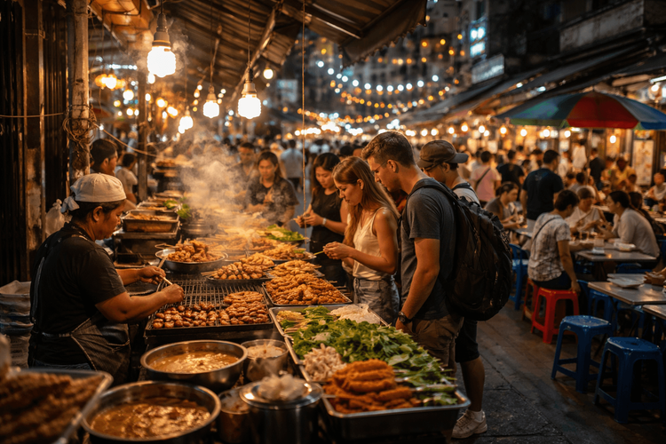 Bangkok Street Food at Night Markets vs Roadside Stalls: Where to Go for the Best Eat-Your-Way-Back-to-Your-Hostel Night