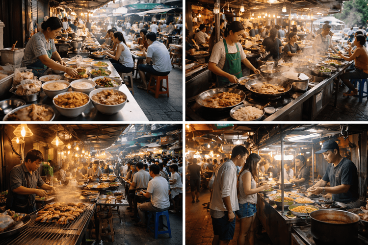 Bangkok Street Food by Time of Day: Breakfast, Lunch, Dinner and Late-Night Eats