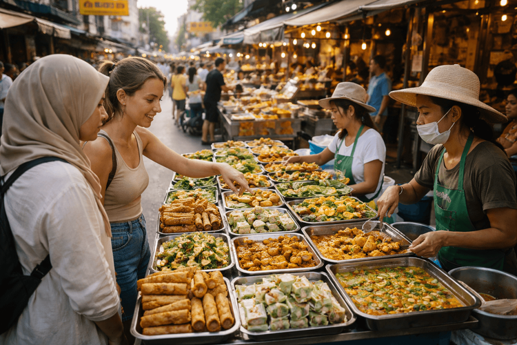 Bangkok Street Food for Different Diets: Vegetarian, Vegan, Halal, and Pork-Free Options Around Khao San Road