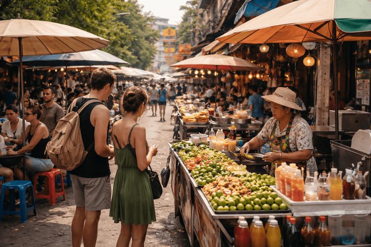 Bangkok Street Food for Hot Weather: Light Meals, Cold Drinks, and Shade-Friendly Stalls Near Khao San Road