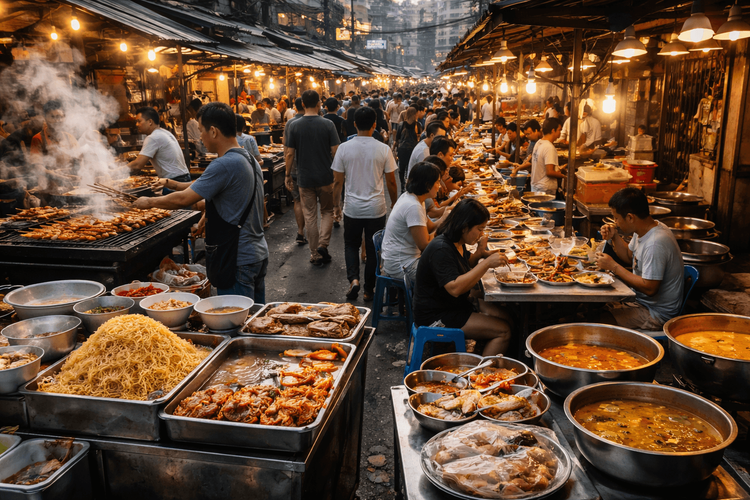 Bangkok Street Food for Specific Cravings: Best Places for Noodles, Grilled Meat, Seafood, and Curries