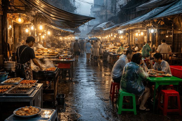 Bangkok Street Food Guide for Wet Season: Best Covered Eats and Rainy-Day Food Stops Near Khao San Road