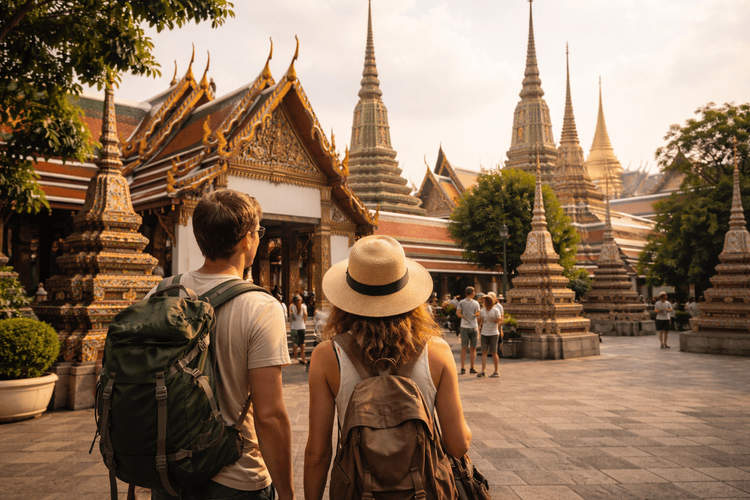 Bangkok Temple Day for First-Timers: What to See at Wat Pho, the Grand Palace, and Golden Mount from Khao San Road