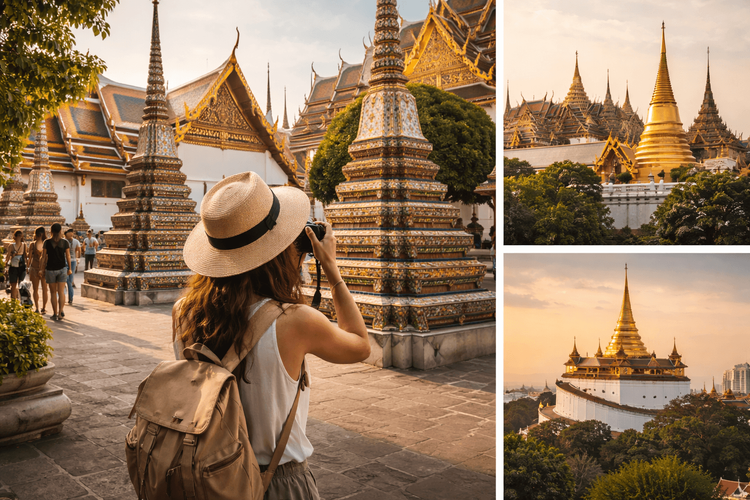 Bangkok Temple Day Photo Guide: Best Angles, Viewpoints, and Shot Ideas at Wat Pho, Grand Palace, and Golden Mount