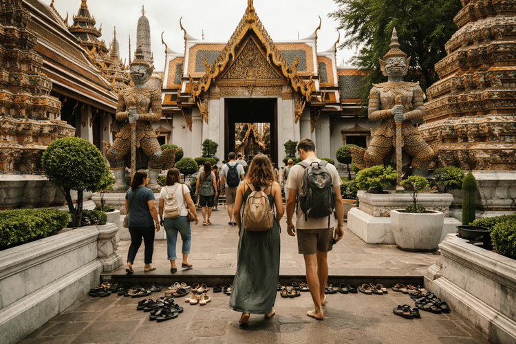 Bangkok Temple Etiquette Guide for Visiting Wat Pho, the Grand Palace, and Golden Mount from Khao San Road