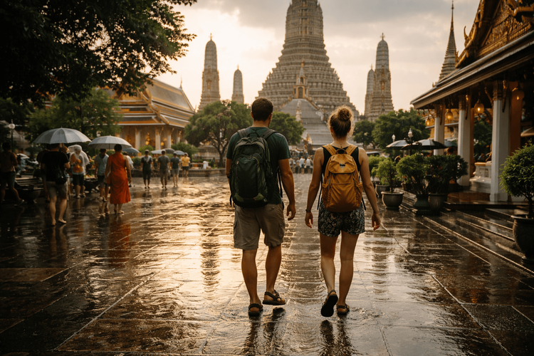 Bangkok Temple Run After Rain: Monsoon-Day Routing, Footwear, and Backup Plans from Khao San Road