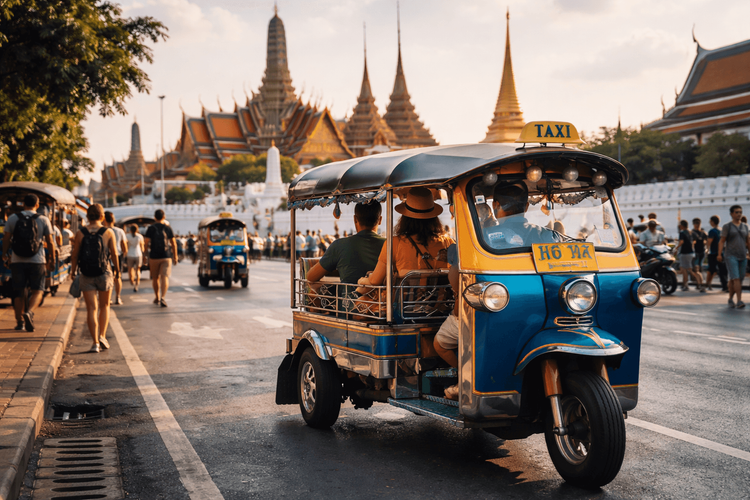 Bangkok Temple Run by Tuk-Tuk from Khao San Road: The Fastest Short-Hop Itinerary for Wat Pho, the Grand Palace, and Golden Mount