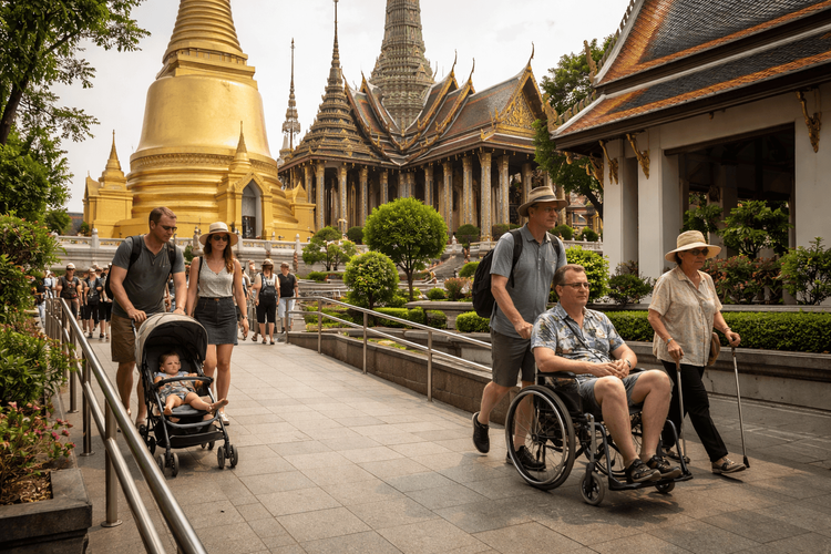 Bangkok Temple Run for Accessibility: Wheelchair, Stroller, and Low-Walking Options from Khao San Road