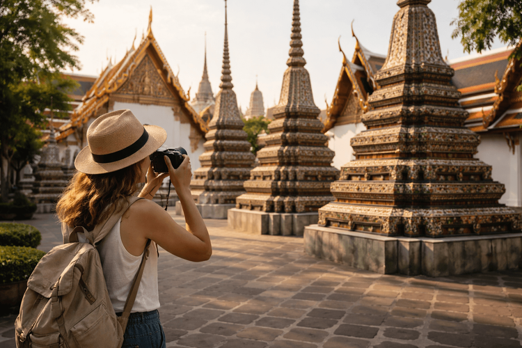 Bangkok Temple Run for Art and Photo Lovers: Best Angles, Quiet Corners, and Framing Tips at Wat Pho, the Grand Palace, and Golden Mount
