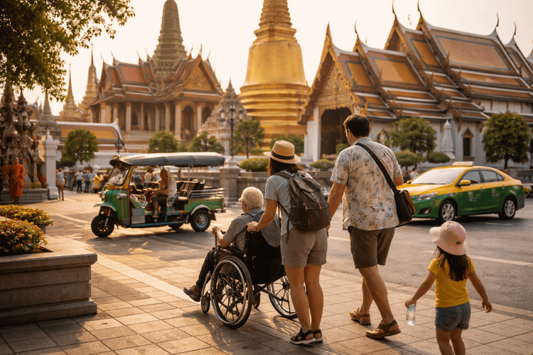 Bangkok Temple Run for Families and Mixed Mobility Travelers: Rest Stops, Taxis, and Low-Walk Options from Khao San Road