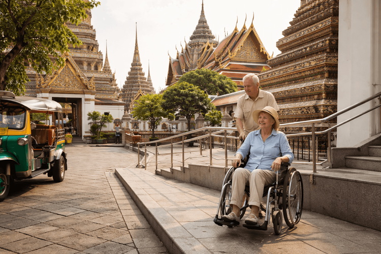 Bangkok Temple Run for Mobility-Limited Travelers: Accessible Routes, Rest Stops, and Taxis from Khao San Road