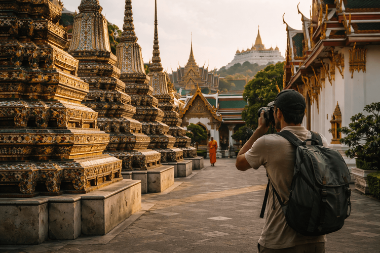 Bangkok Temple Run for Photographers: Best Light, Angles, and Viewpoints at Wat Pho, the Grand Palace, and Golden Mount