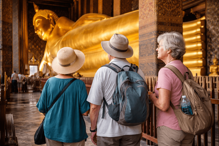 Bangkok Temple Run for Seniors: Accessible Routes, Rest Stops, and Low-Effort Visits to Wat Pho, the Grand Palace, and Golden Mount