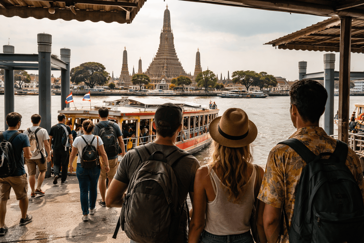 Bangkok Temple Run from Khao San Road by Public Transport: Ferry, Bus, and Taxi Options Compared