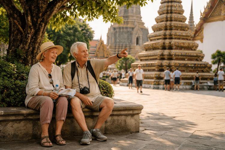 Bangkok Temple Run from Khao San Road for Elder Travelers: Slower Pace, Shade, Seating, and Shorter Walks