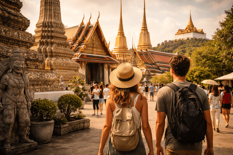 Bangkok Temple Run in Afternoon Heat: How to Do Wat Pho, Grand Palace, and Golden Mount Without Burning Out
