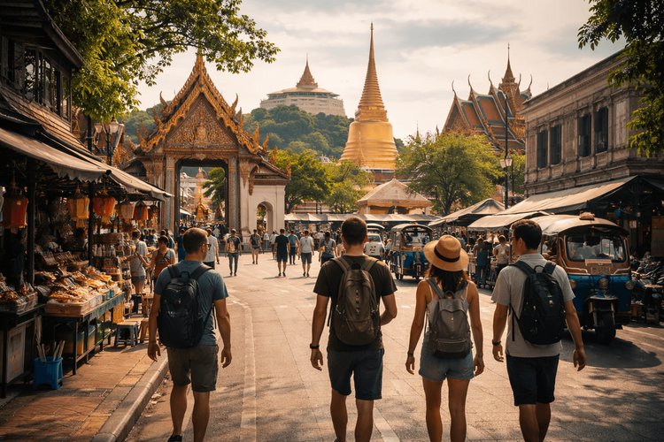 Bangkok Temple Run on Foot: A Walkable Old City Route to Wat Pho, the Grand Palace, and Golden Mount from Khao San Road