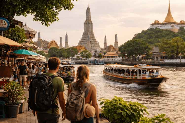 Bangkok Temple Run on Foot and by Boat: How to Link Wat Pho, Wat Arun, the Grand Palace, and Golden Mount from Khao San Road