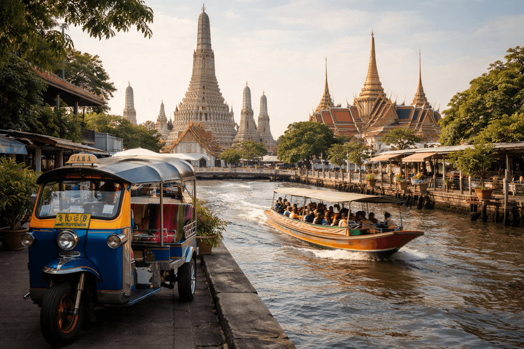 Bangkok Temple Run with a Canal and Tuk-Tuk Plan: The Easiest No-Walk Route from Khao San Road