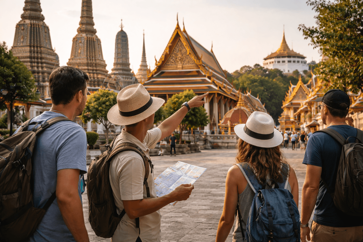 Bangkok Temple Run with a Local Guide: Wat Pho, Grand Palace, and Golden Mount from Khao San Road