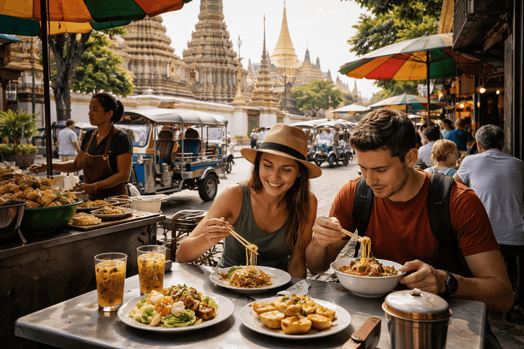 Bangkok Temple Run with a Lunch Stop: Where to Eat Between Wat Pho, the Grand Palace, and Golden Mount