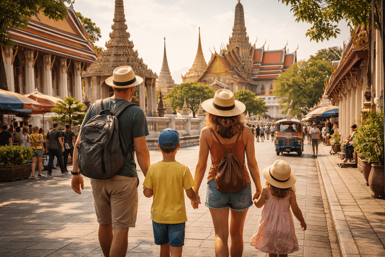 Bangkok Temple Run with Kids: A Family-Friendly Route to Wat Pho, the Grand Palace, and Golden Mount from Khao San Road