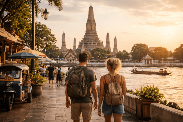 Bangkok Temple Run with Wat Arun Add-On: A Full Old Town Loop from Khao San Road