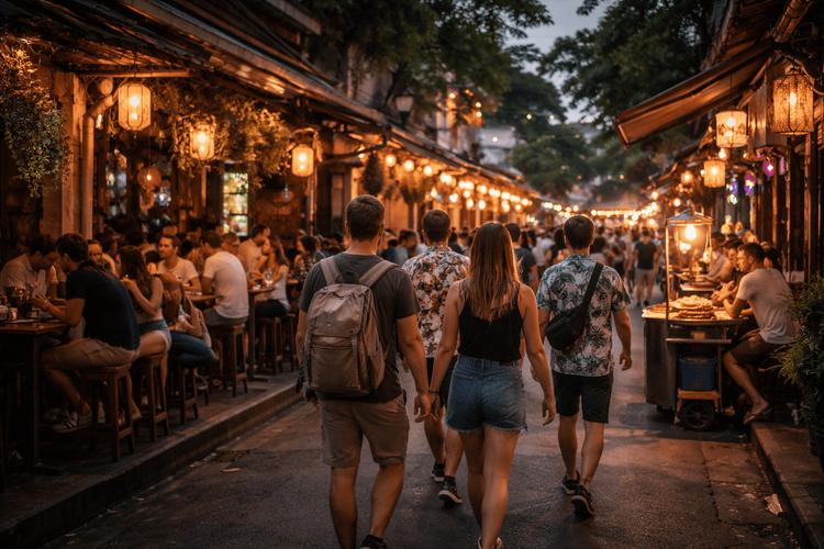 Banglamphu Bar Crawl Map: A Walkable Night Route from Rambuttri to Phra Athit