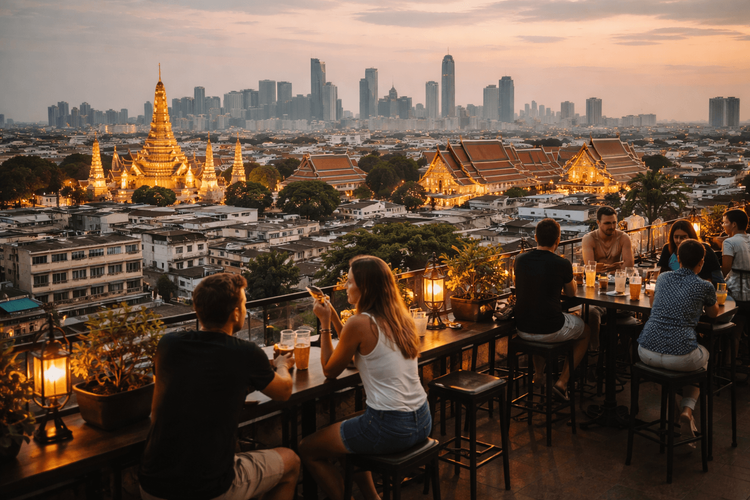 Best Bangkok Rooftop Bars for First-Time Visitors Staying Near Khao San Road