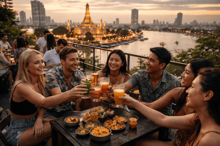 Best Bangkok Rooftop Bars for Groups and Celebrations You Can Reach from Khao San Road
