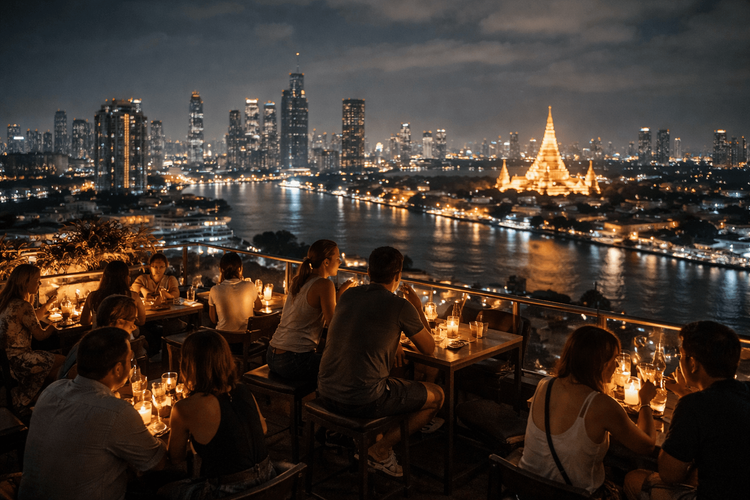 Best Bangkok Rooftop Bars for Late-Night Skyline Drinks After 10 PM from Khao San Road