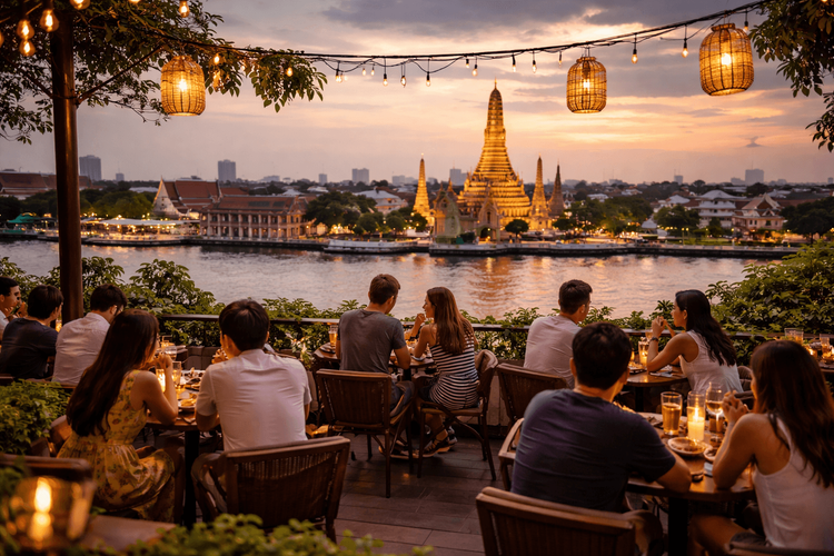 Best Bangkok Rooftop Bars for River Cruise Pre-Drinks Near Khao San Road
