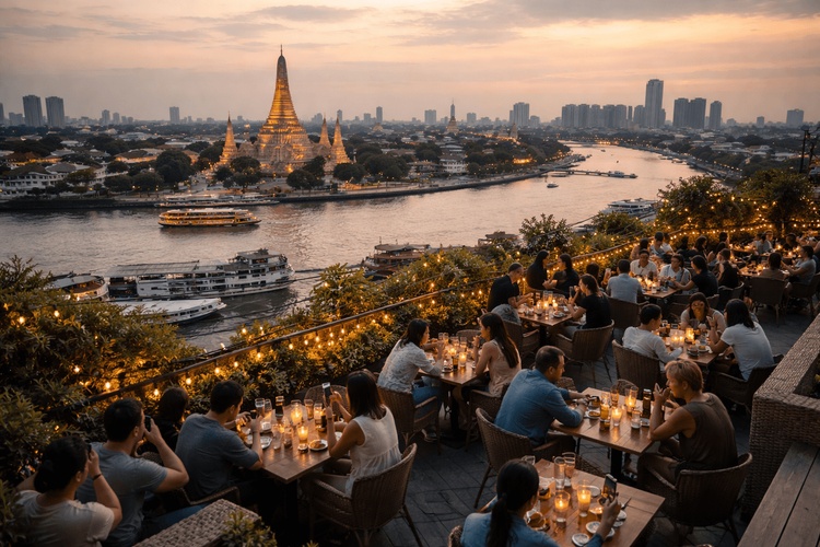 Best Bangkok Rooftop Bars with Chao Phraya River Views from Khao San Road