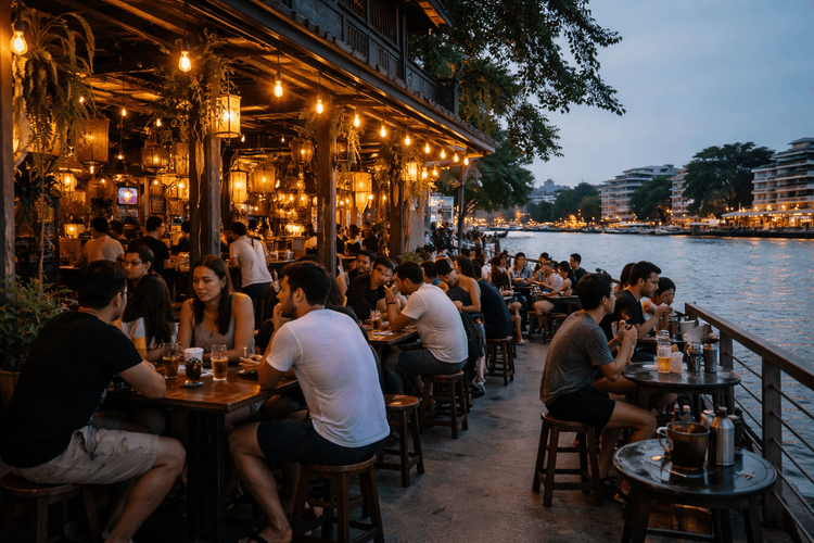 Best Banglamphu Bars for Beer and Cocktails on Phra Athit Road: Riverside Drinking Without the Rooftop Detour
