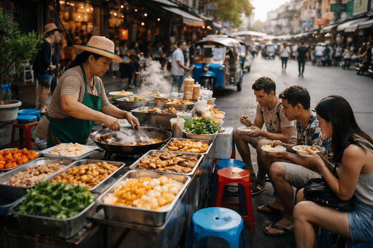 Best Breakfast Street Food Near Khao San Road: Morning Eats Before the Temple Crowds
