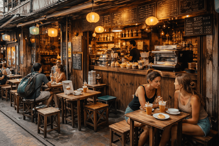 Best Budget Cafes on Khao San Road for Cheap Coffee and Sweet Treats