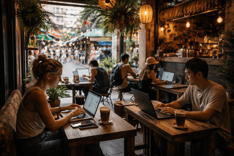 Best Cafes on Khao San Road for Work, Wi‑Fi, and Long Laptop Sessions