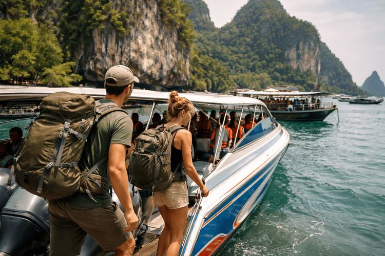 Best Day Trips from Bangkok for Backpackers by Speedboat and Local Ferry