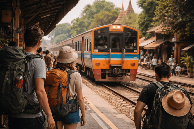 Best Day Trips from Bangkok for Backpackers Using Bangkok’s Orange, Red, and Local Rail Lines