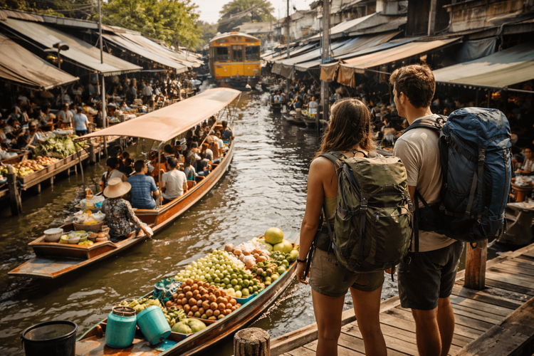 Best Day Trips from Bangkok for Backpackers Who Want Markets, Canals, and Local Rail Adventures
