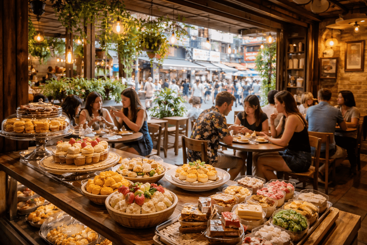 Best Dessert Cafes Near Khao San Road for Pancakes, Cakes, and Thai Sweets