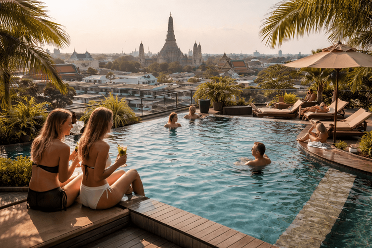 Best Hotels Near Khao San Road with Rooftop Pools for a Cool Down After Sightseeing