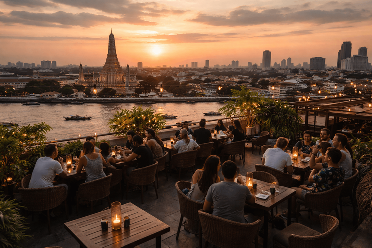 Best Rooftop Bars in Bangkok for Sunset Views You Can Reach from Khao San Road