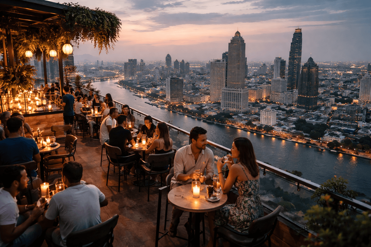 Best Sky-High Cocktail Bars in Bangkok You Can Reach from Khao San Road