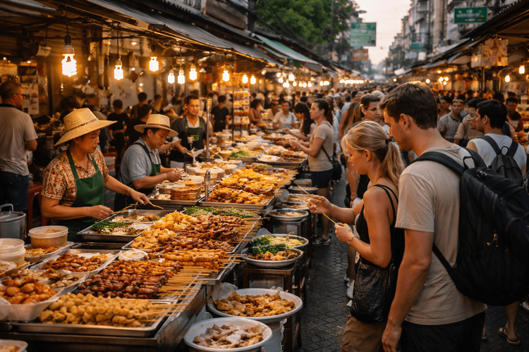 Best Street Food Markets Near Khao San Road for a One-Stop Eat Crawl