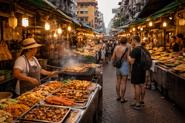 Best Street Food Streets and Food Alleys Near Khao San Road