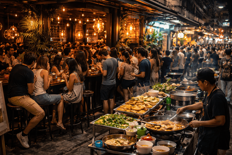 Best Sukhumvit Bars by Late-Night Food Access: Where to Drink, Then Eat After Midnight